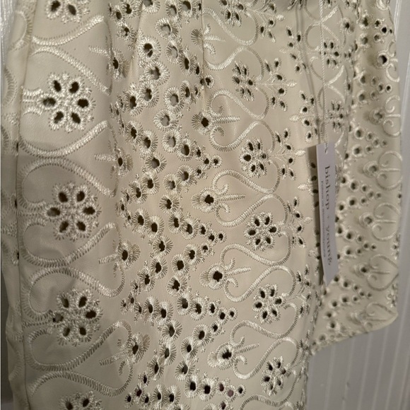 NWT Bishop + Young Eyelet faux leather small mini skirt - Picture 4 of 5